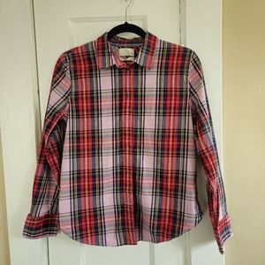 J. CREW Slim-fit stretch cotton poplin shirt in pink Stewart